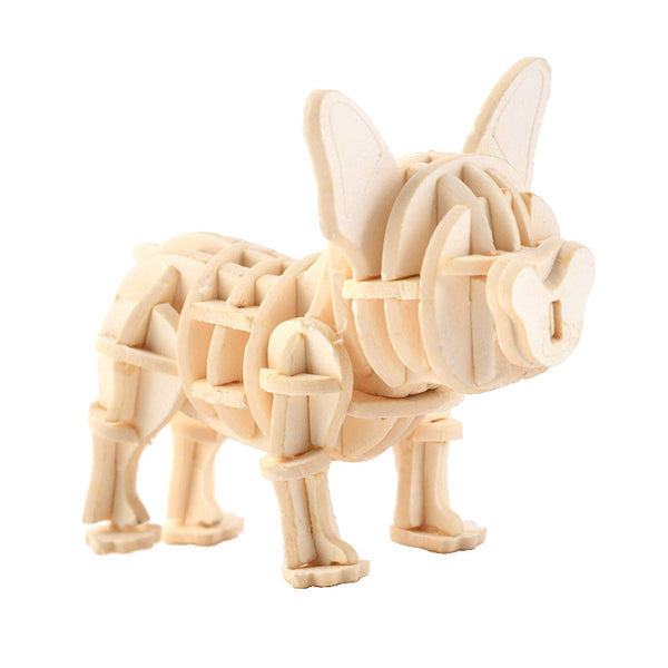 SeaLand | 3 Bündel 3d Holzpuzzle Tiere